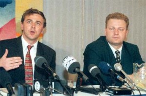 Pavel Tykač (left) and Jan Dienstl