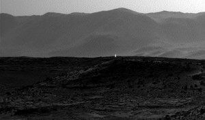 Mars'ta bir ışık parlaması