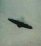 UFO'en var formet som en flyvende tallerken