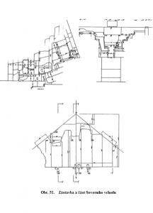 Fig. 51. - Installation och del av norra entrén