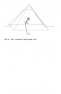 Fig.45 Coupe - perspective de la Grande Pyramide de Gizeh