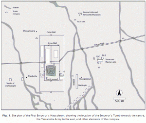 Karte des Mausoleums